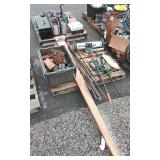 Wooden dolly / magnet floor sweeper