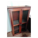 Wooden cabinet with french doors