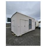 Industrial Metal Shed With Electrical Lights