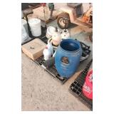 chains / leaf blower / weed spray bottles qty 2