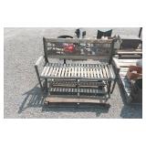 Deer Forest Decor Wooden Rocker Bench