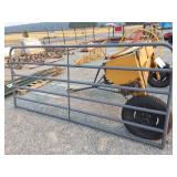 8' grey farm gate