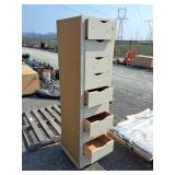9 drawer filing cabinet on castors