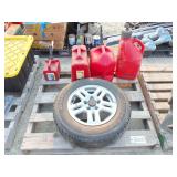 Five Lug Aluminum Rim w/Tire P205/70 R15