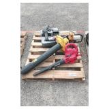 leaf blowers qty 2 / nail guns qty 2 / corded saw