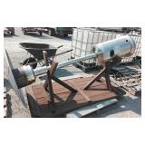 Standing Propane Heater / Wooden Picnic Table