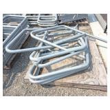 Galvanized walkway handrails