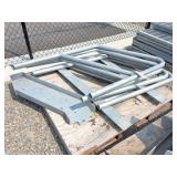 Galvanized walkway handrails
