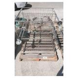 rolling mesh basket cart