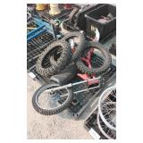 various dirt bike parts