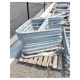 Galvanized walkway handrails