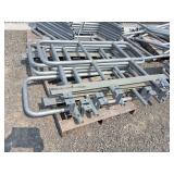 Galvanized walkway handrails