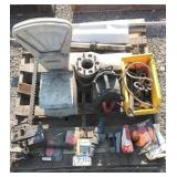 Antique Scale, Fence Stretcher, Reflectors,