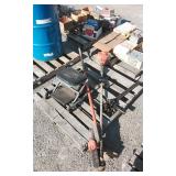 weed eater / electric pole saw / stool / car jack