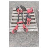 Black & Decker battery powered yard tools