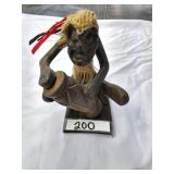 Vintage African Art Wooden Sculpture