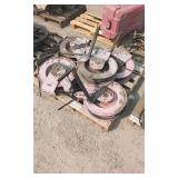 hose reels with air hoses qty 5