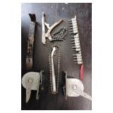 Chain clamps / screw bits / foot strap clamps