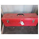 Red metal craftsman tool box