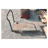 vintage wooden platform truck