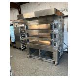 Miwe triple stack deck oven steam injected