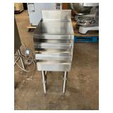 John Boos bar bottle rail holder