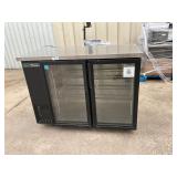 True 49ï¿½ refrigerated glass door back bar