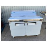 New in box 48ï¿½ refrigerated prep table on casters
