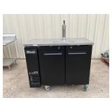 49ï¿½ Migali kegorator refrigerator on casters