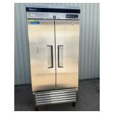 Turboair 2 door freezer on casters