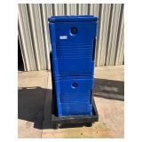 Cambro double stack insulated food carrier w/ cart