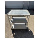 stainless steel serving cart