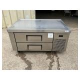 True 48ï¿½ refrigerated chef base on casters