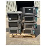 Lot of commercial microwaves