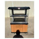 Custom Deli heated displaymerchandiser on casters