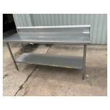 72x26 all stainless steel table