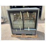 Never been used True glass door refrigerator