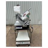 Bizerba automatic slicer with cart