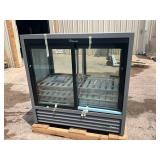 Never been used True glass door refrigerator