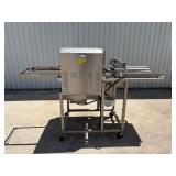 Belshaw donut glazer on casters