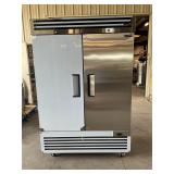 New 2 door commercial stainless steel freezer