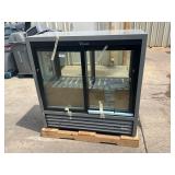 Never been used True glass door refrigerator