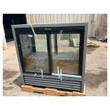 Never been used True glass door refrigerator