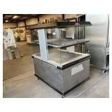 Custom deli 2 tier food warmer heated cabinet