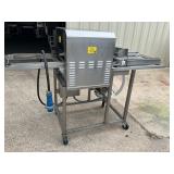 Belshaw donut glazer on casters