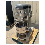 Hobart 60qt mixer with bowl guard.