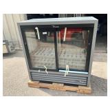 Never been used True glass door refrigerator