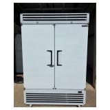 New in box 2 Door Reach In Freezer on casters