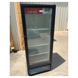True 1 Door Glass Refrigerator