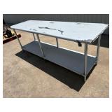 96x30 Advance Tabco stainless steel table